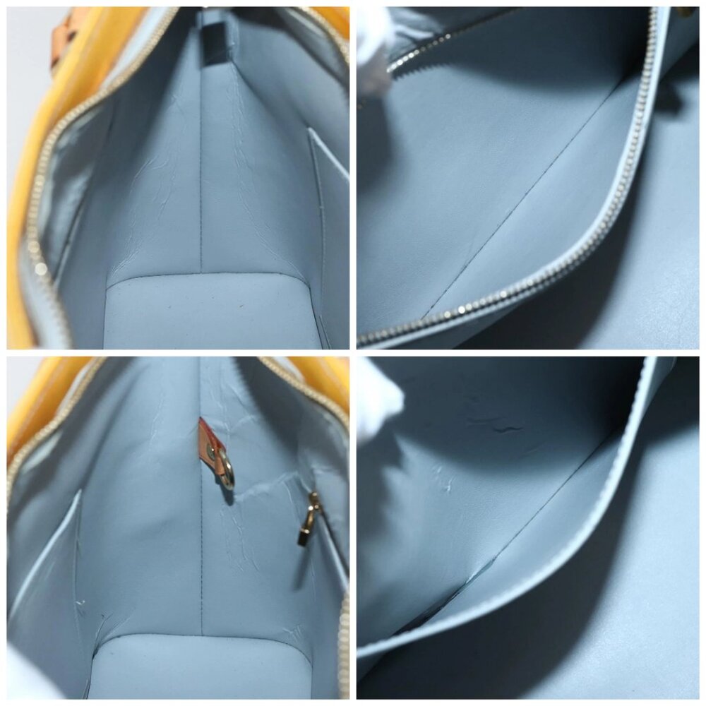 LOUIS VUITTON Monogram Vernis Houston Hand Bag Gris LV Auth - Picture 16 of 16